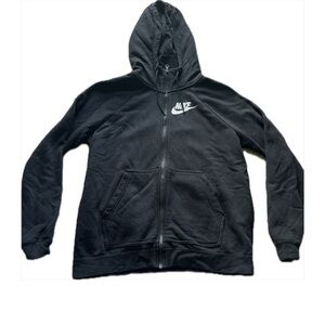 Black Nike Zip Up Hooide